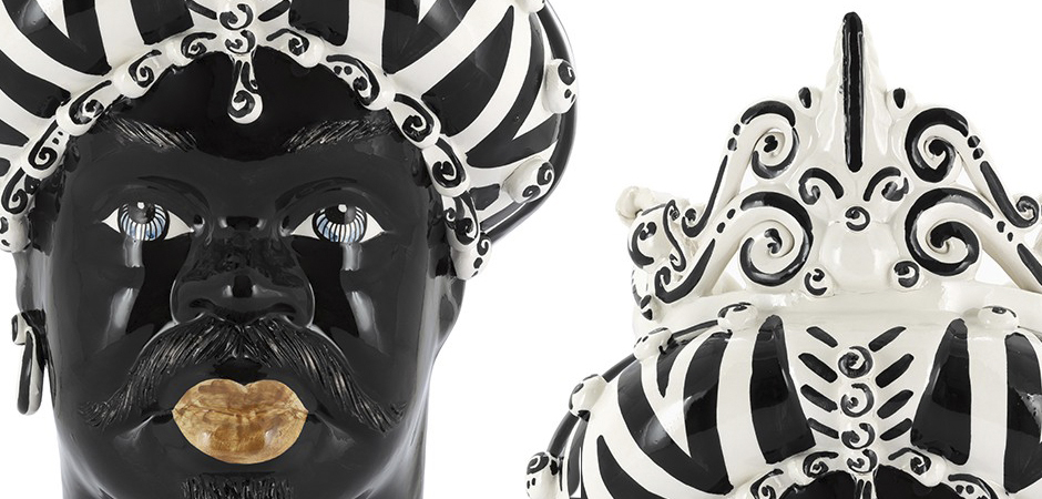 Ваза VASE MORO MAN MEDIUM zebra Ваза VASE MORO MAN MEDIUM zebra - Loft-Concept в Костроме