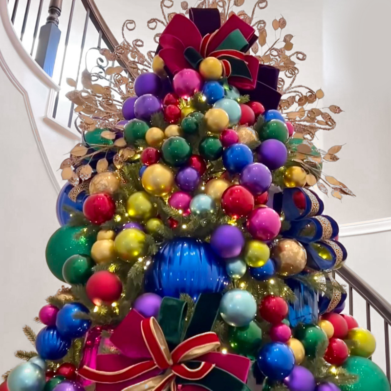 Дизайнерская Елка с Разноцветными шарами Christmas tree colorful balls Мульти Дизайнерская Елка с Разноцветными шарами Christmas tree colorful balls Мульти в Костроме | Loft Concept