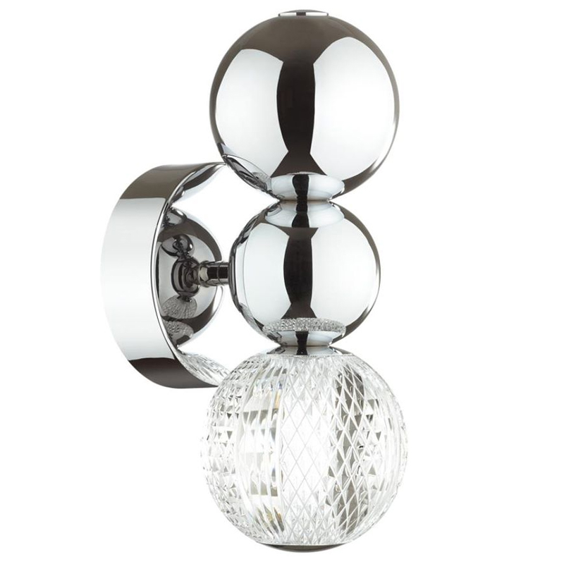 Светодиодное бра Crystal Globule Small Хром Хром Прозрачный Светодиодное бра Crystal Globule Small Хром Хром Прозрачный в Костроме | Loft Concept