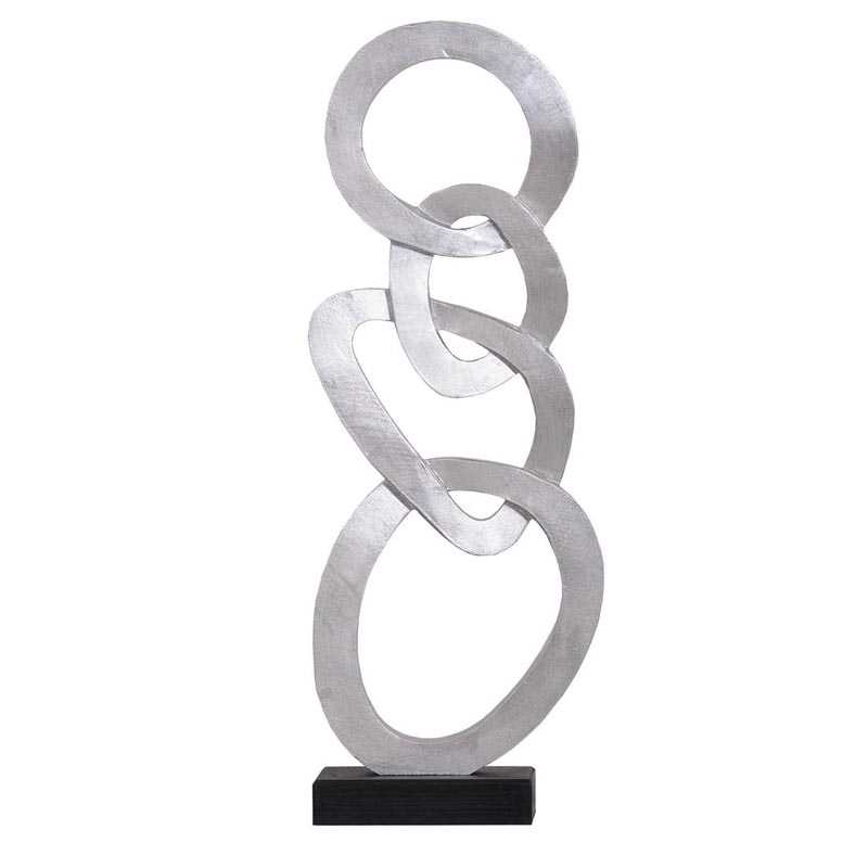 Статуэтка Anillos Statuette silver II Серебряный Черный Статуэтка Anillos Statuette silver II Серебряный Черный в Костроме | Loft Concept