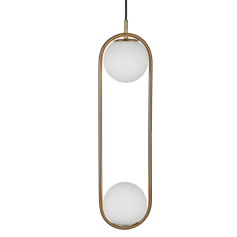 Подвесной светильник B.LUX C Ball double ball copper Белый Медь Подвесной светильник B.LUX C Ball double ball copper Белый Медь в Костроме | Loft Concept