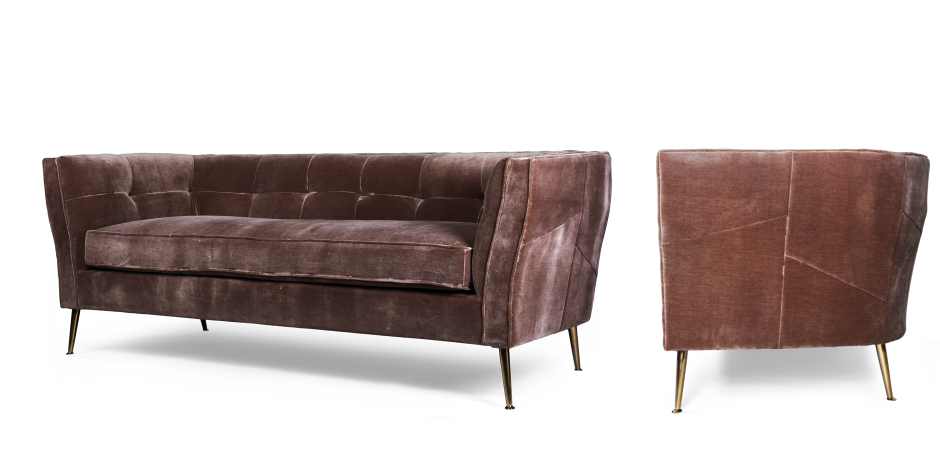 Диван трехместный Flatter brown Диван трехместный Flatter brown - Loft-Concept в Костроме