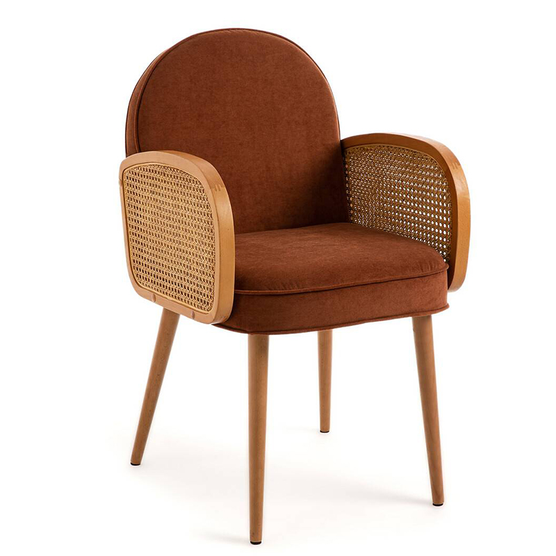Стул Morten Wicker Terracotta Chair Терракотовый Стул Morten Wicker Terracotta Chair Терракотовый в Костроме | Loft Concept