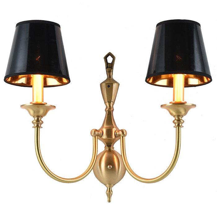 Бра Classic Monograms Double Черный Латунь Бра Classic Monograms Double Черный Латунь в Костроме | Loft Concept