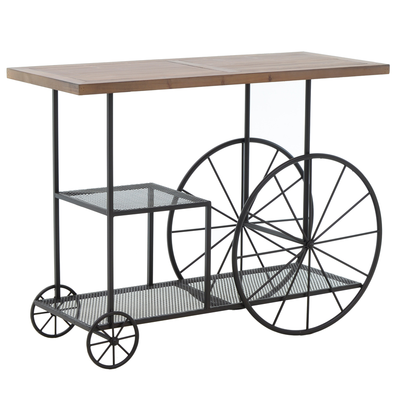 Консоль Trolley Loft Console Черный Древесина Консоль Trolley Loft Console Черный Древесина в Костроме | Loft Concept