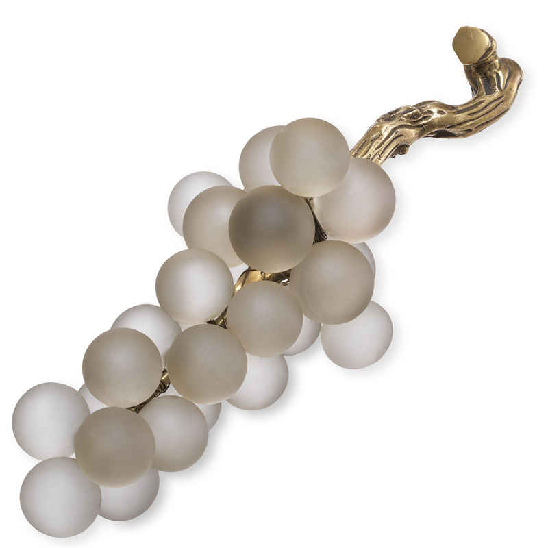 Аксессуар Eichholtz Object french grapes White Белое матовое стекло Винтажная латунь Аксессуар Eichholtz Object french grapes White Белое матовое стекло Винтажная латунь в Костроме | Loft Concept