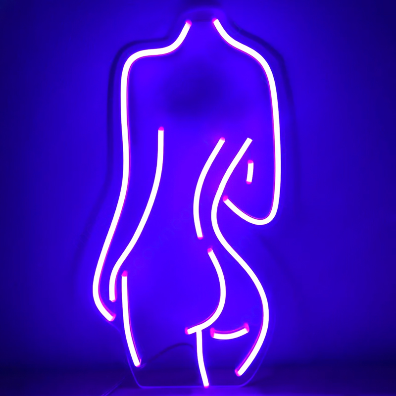 Неоновая настенная лампа Silhouette II Neon Wall Lamp Фиолетовый Прозрачный Неоновая настенная лампа Silhouette II Neon Wall Lamp Фиолетовый Прозрачный в Костроме | Loft Concept