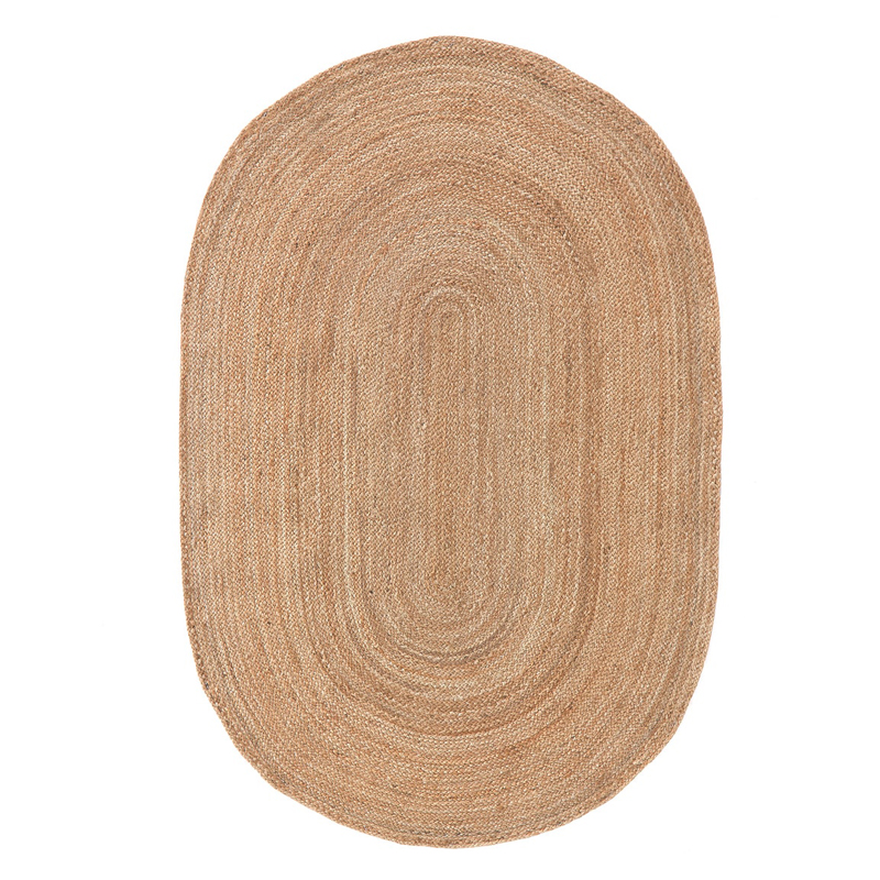 Ковер Oval Carpet 100% джут Бежевый Ковер Oval Carpet 100% джут Бежевый в Костроме | Loft Concept