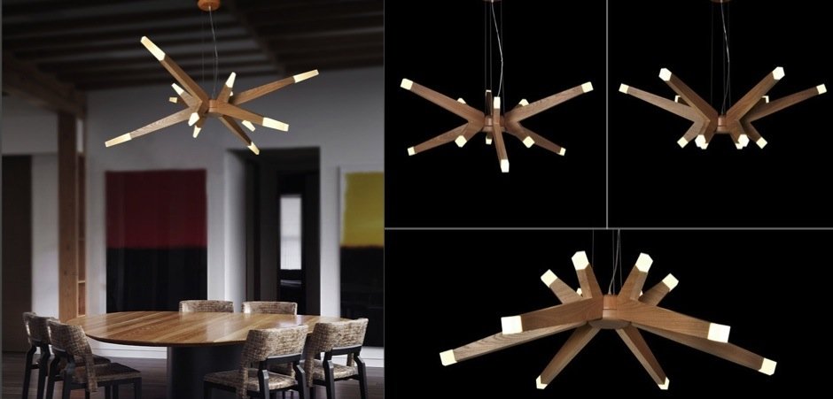 Люстра Wooden Glowworm Star Люстра Wooden Glowworm Star - Loft-Concept в Костроме