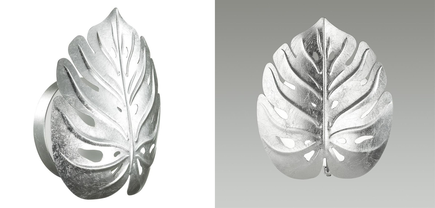 Бра Silver Monstera Leaf - фото