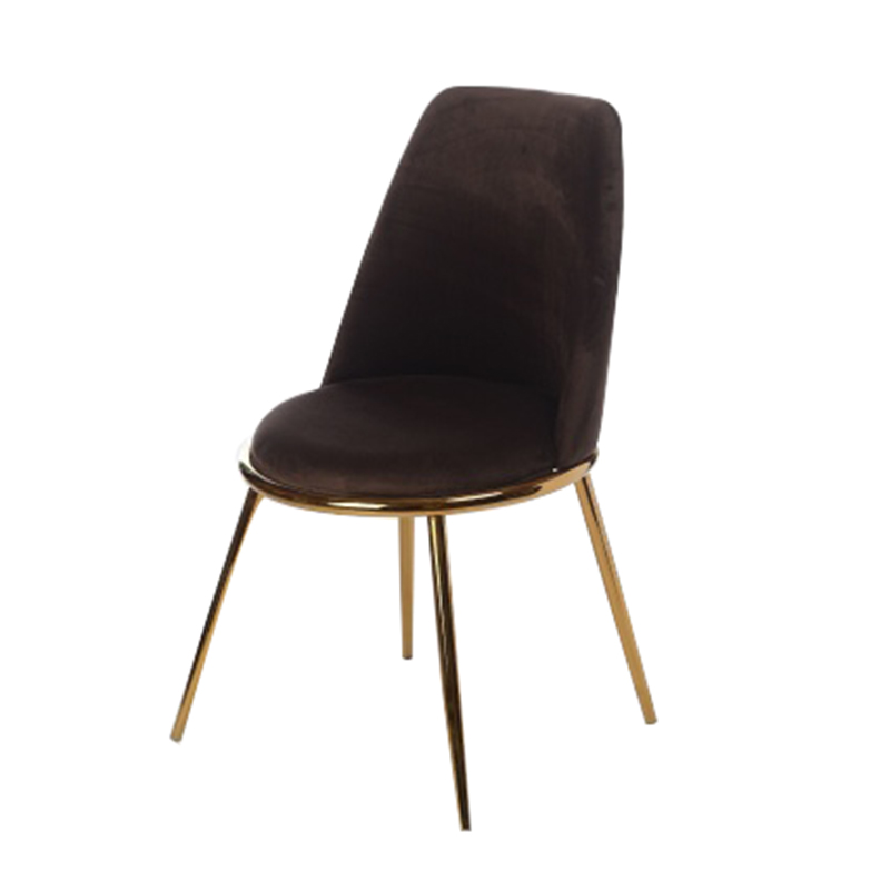 Стул Chairs Velvet Brown Коричневый Золотой Стул Chairs Velvet Brown Коричневый Золотой в Костроме | Loft Concept