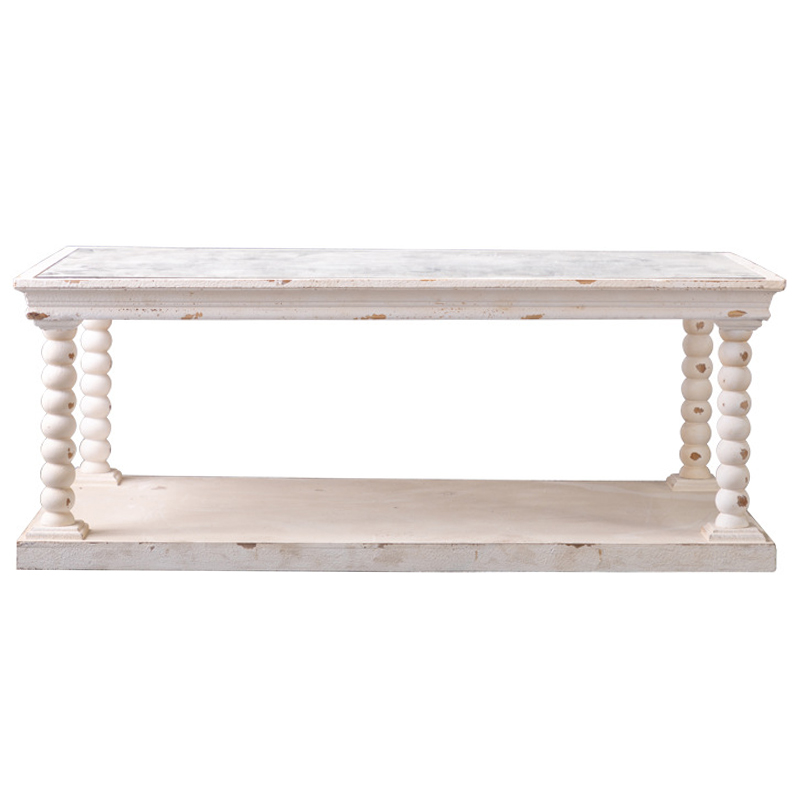 Кофейный стол Claude Provence Coffee Table Древесина Белый Кофейный стол Claude Provence Coffee Table Древесина Белый в Костроме | Loft Concept