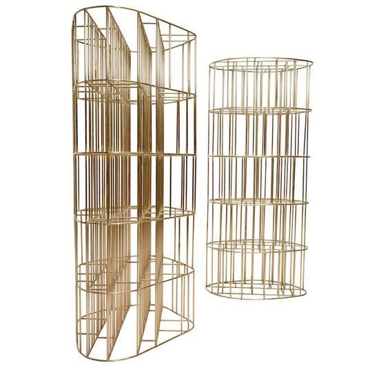 Стеллаж CECCOTTI Bibliotheque Golden Сage Золотой Стеллаж CECCOTTI Bibliotheque Golden Сage Золотой в Костроме | Loft Concept