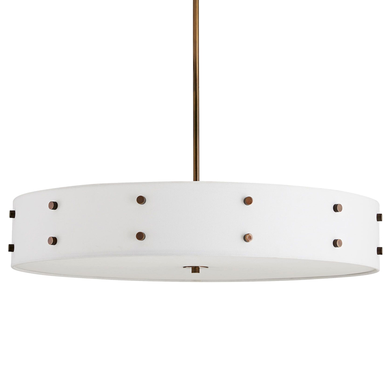 Люстра Arteriors HOCKLEE CHANDELIER Коричневый Белый Люстра Arteriors HOCKLEE CHANDELIER Коричневый Белый в Костроме | Loft Concept