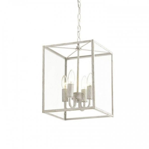 Подвесной светильник Loft Industrial Ortogonal Pendant Cube White 4 Прозрачное Стекло Белый Подвесной светильник Loft Industrial Ortogonal Pendant Cube White 4 Прозрачное Стекло Белый в Костроме | Loft Concept