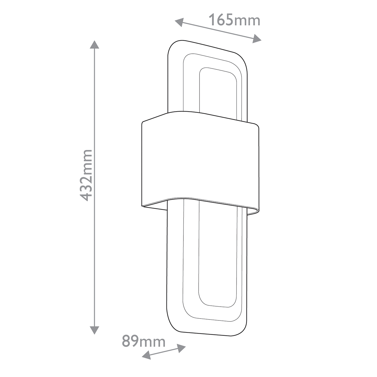 Бра с прямоугольным стеклянным плафоном Kichler в Костроме