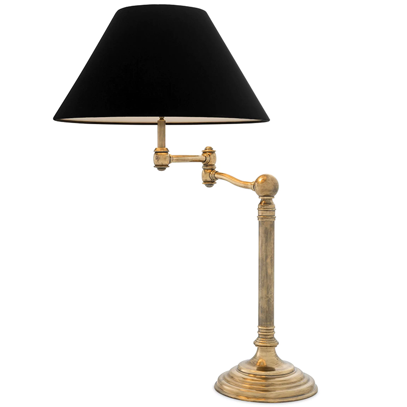 Настольная лампа Eichholtz Table Lamp Regis Латунь Винтажная латунь Черный Настольная лампа Eichholtz Table Lamp Regis Латунь Винтажная латунь Черный в Костроме | Loft Concept