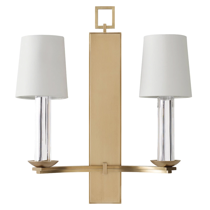 Бра Baker PH401 Trocadero Sconce Thomas Pheasant Белый Латунь Прозрачный Бра Baker PH401 Trocadero Sconce Thomas Pheasant Белый Латунь Прозрачный в Костроме | Loft Concept