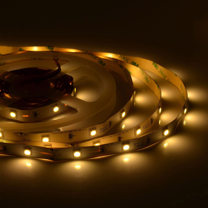 Светодиодная лента 7,2W/m 30LED/m 5050SMD теплый белый Белый Светодиодная лента 7,2W/m 30LED/m 5050SMD теплый белый Белый в Костроме | Loft Concept
