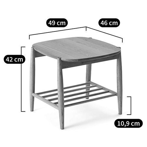 Приставной стол из массива дуба Reyer Side Table Приставной стол из массива дуба Reyer Side Table в Костроме