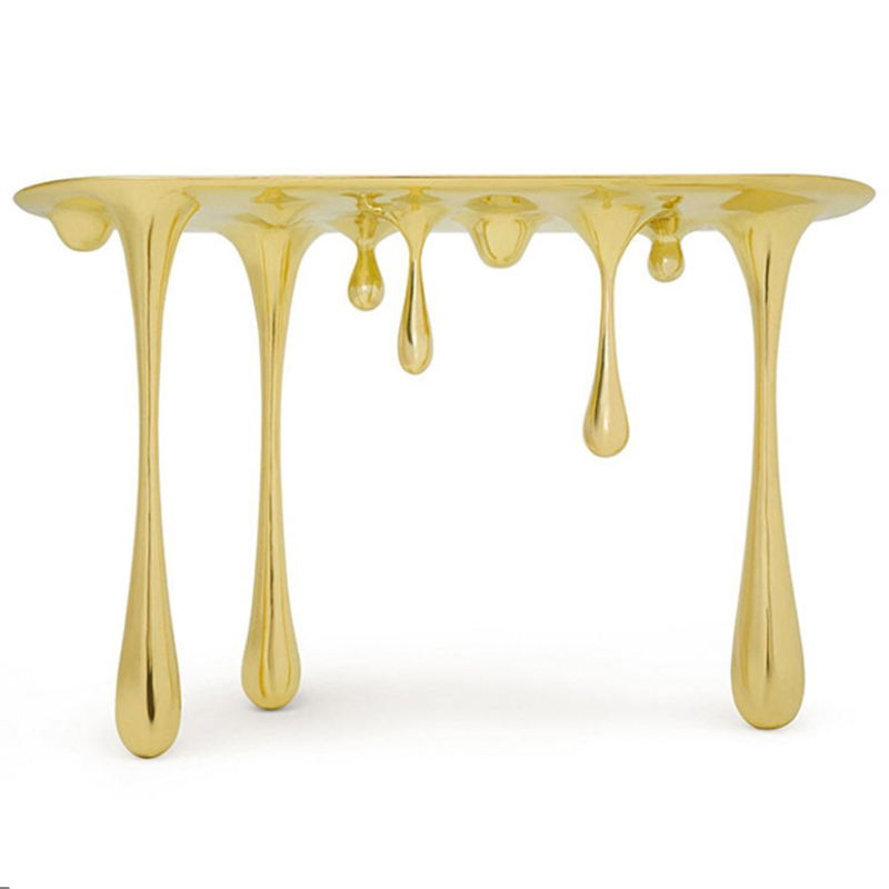 Дизайнерская Консоль Melting Gold Console Zhipeng Tan Золотой Дизайнерская Консоль Melting Gold Console Zhipeng Tan Золотой в Костроме | Loft Concept