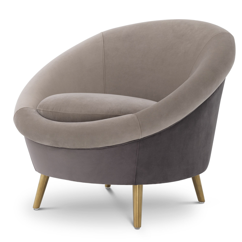 Кресло Eichholtz Chair Giulia Серый Латунь Кресло Eichholtz Chair Giulia Серый Латунь в Костроме | Loft Concept