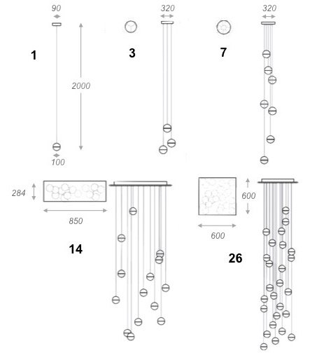 Bocci Led Crystal Glass Ball 1 в Костроме