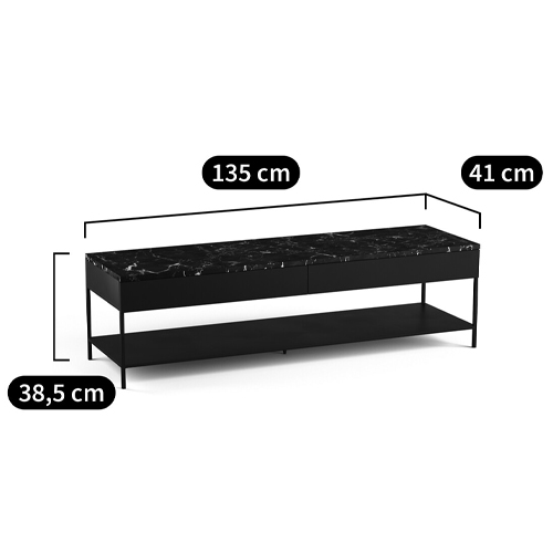 ТВ-тумба с мраморной столешницей Vayo Marble TV Stand ТВ-тумба с мраморной столешницей Vayo Marble TV Stand в Костроме