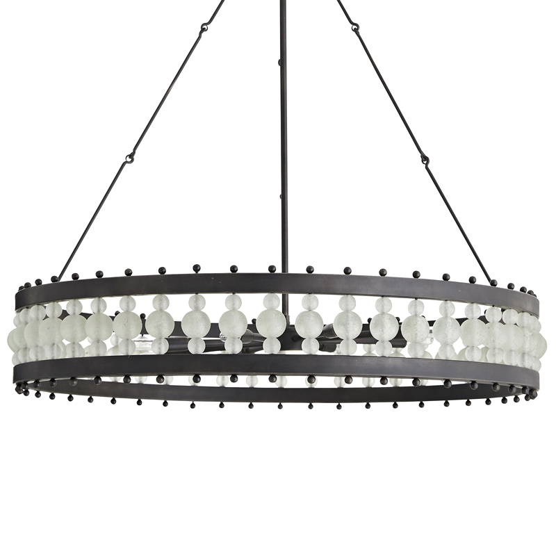 Люстра Arteriors ESME CHANDELIER Черный Прозрачный Люстра Arteriors ESME CHANDELIER Черный Прозрачный в Костроме | Loft Concept