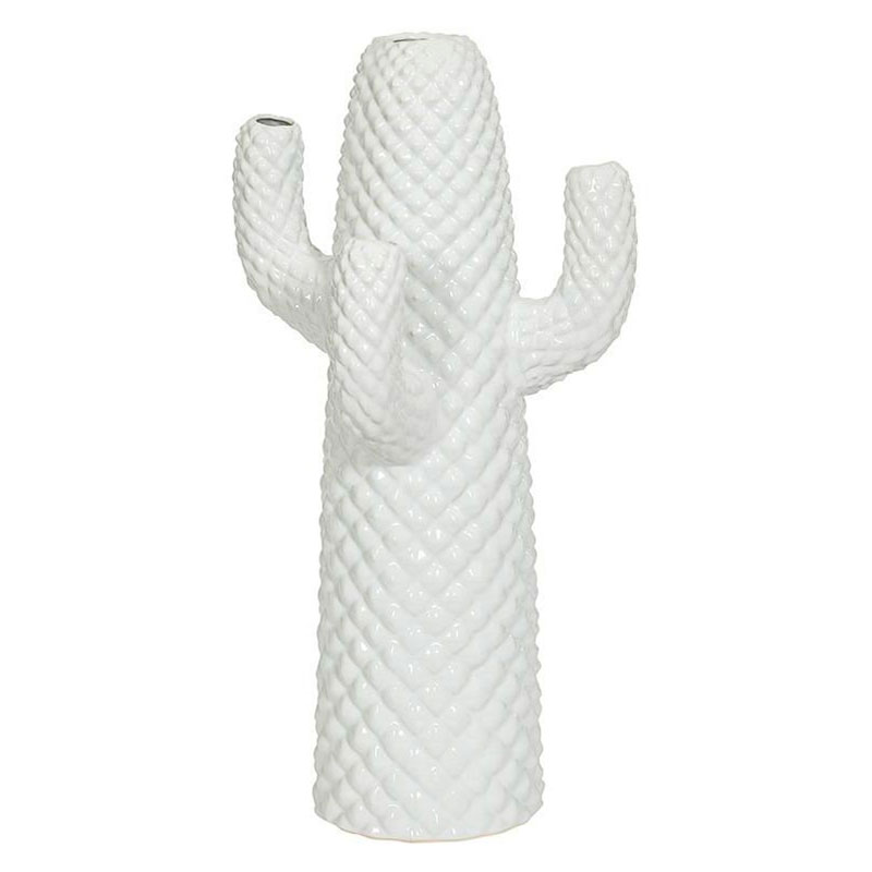 Фигурка керамика белый кактус большая White Cactus Белый Фигурка керамика белый кактус большая White Cactus Белый в Костроме | Loft Concept