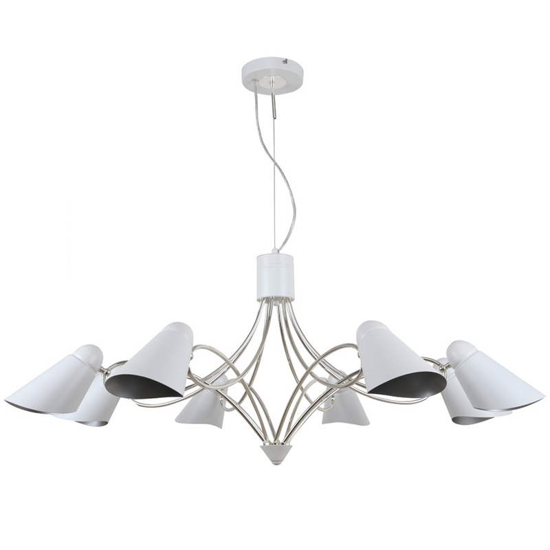 Люстра Silvi Chandelier Белый Серебряный Люстра Silvi Chandelier Белый Серебряный в Костроме | Loft Concept