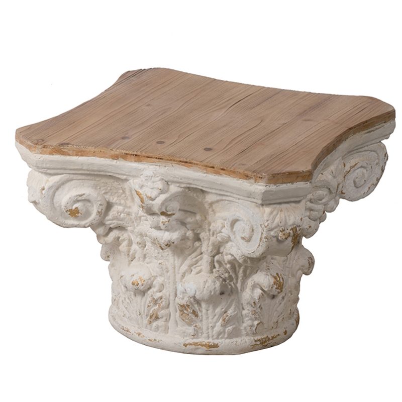 Приставной стол Ancient Roman Column Side Table Белый Приставной стол Ancient Roman Column Side Table Белый в Костроме | Loft Concept