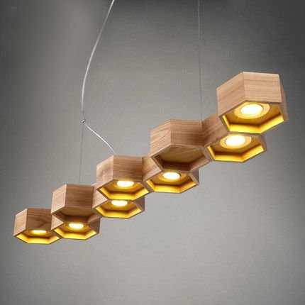 Люстра Honeycomb 7 Loft Wooden Ecolight Люстра Honeycomb 7 Loft Wooden Ecolight в Костроме | Loft Concept