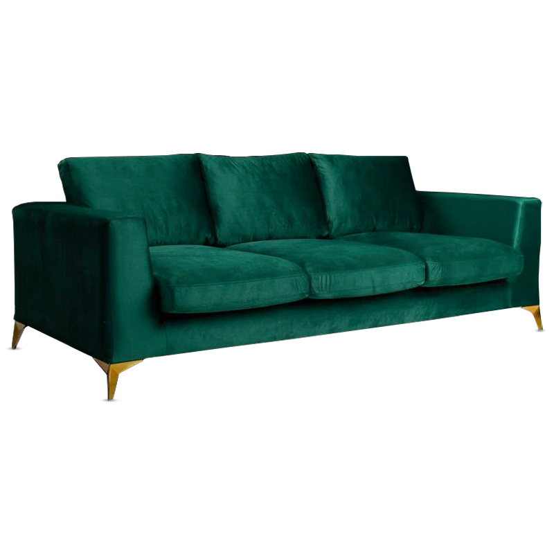Диван Стокгольм Stockholm Sofa Изумрудный Золотой Диван Стокгольм Stockholm Sofa Изумрудный Золотой в Костроме | Loft Concept