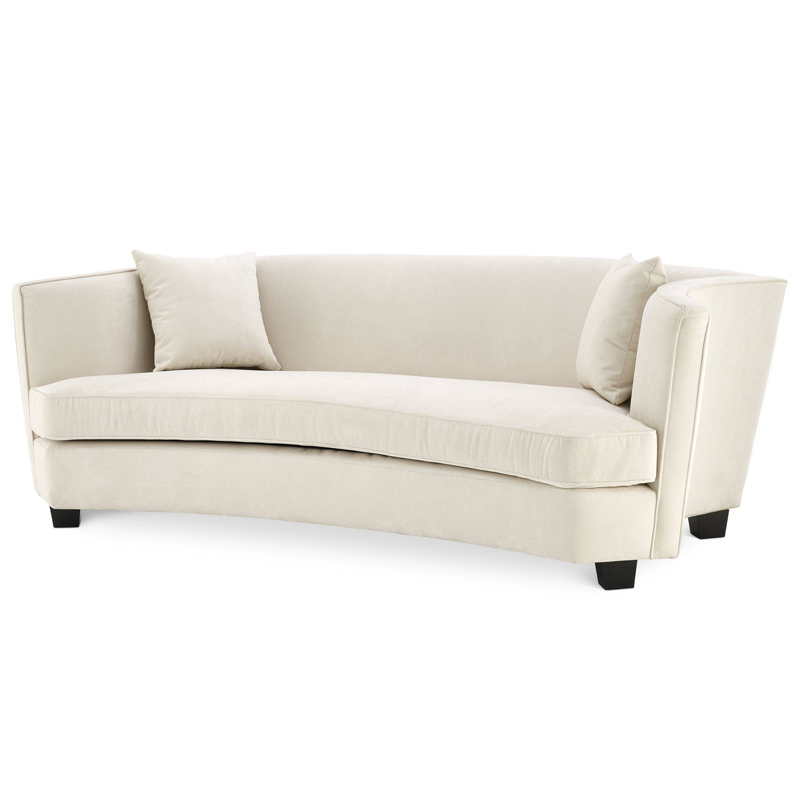 Диван Eichholtz Sofa Jiulietta 3 ivory ( слоновая кость ) Черный Диван Eichholtz Sofa Jiulietta 3 ivory ( слоновая кость ) Черный в Костроме | Loft Concept
