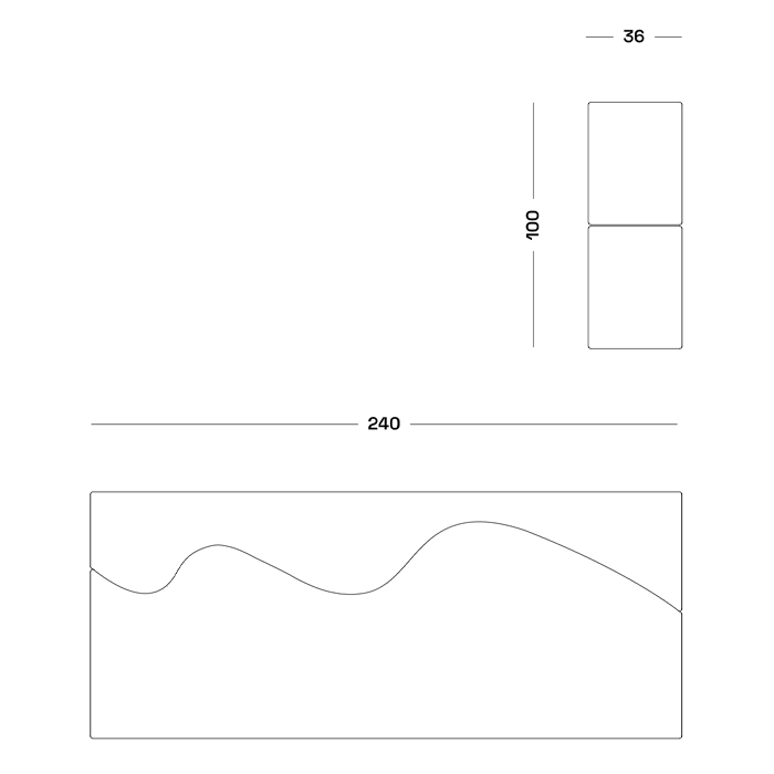 Дизайнерский модульный диван волнистой формы  Poltronova Superonda Sofa в Костроме