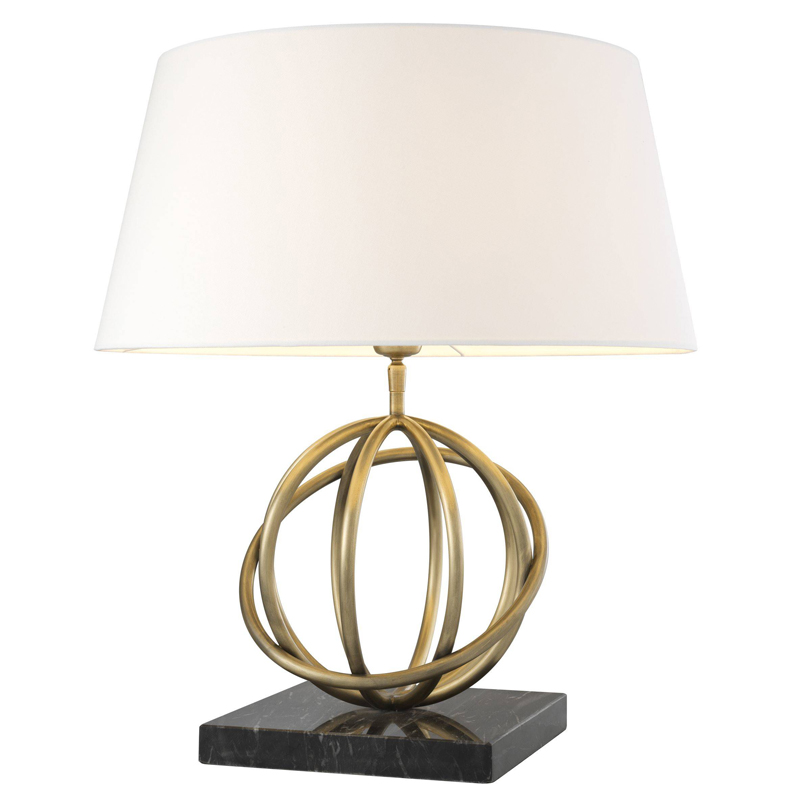 Настольная лампа Eichholtz Table Lamp Edition Белый Черный Латунь Античная полированная Настольная лампа Eichholtz Table Lamp Edition Белый Черный Латунь Античная полированная в Костроме | Loft Concept