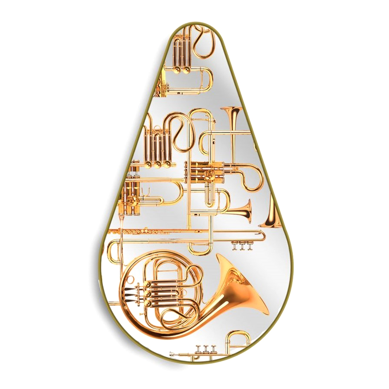 Зеркало Seletti Pear Trumpets Золотой Зеркало Seletti Pear Trumpets Золотой в Костроме | Loft Concept