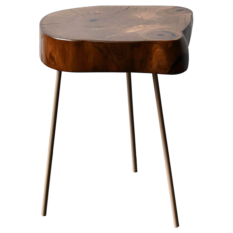 Приставной стол Povey Industrial Metal Rust Side Table Коричневый Бежевый Приставной стол Povey Industrial Metal Rust Side Table Коричневый Бежевый в Костроме | Loft Concept