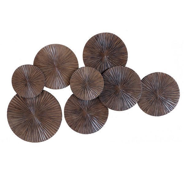 Арт-объект Apollo Brown Wall Plaque Disc Коричневый Арт-объект Apollo Brown Wall Plaque Disc Коричневый в Костроме | Loft Concept