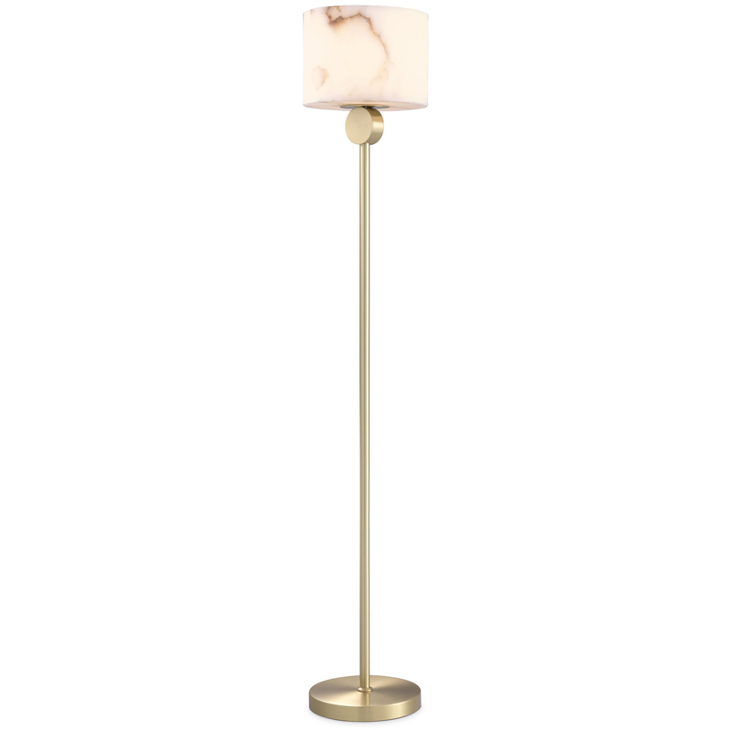 Торшер Eichholtz Floor Lamp Etruscan Brass Латунь Белый Торшер Eichholtz Floor Lamp Etruscan Brass Латунь Белый в Костроме | Loft Concept