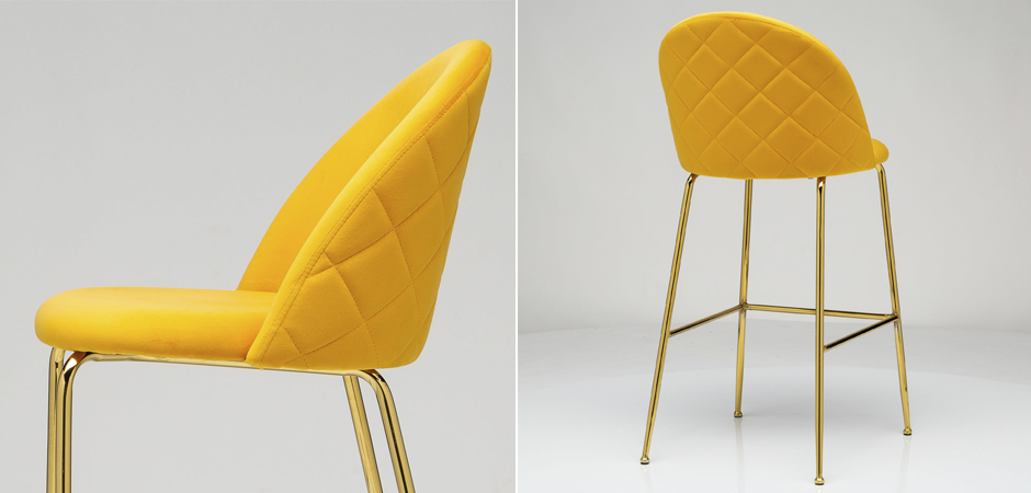 Барный стул Vendramin Bar Stool yellow Барный стул Vendramin Bar Stool yellow - Loft-Concept в Костроме