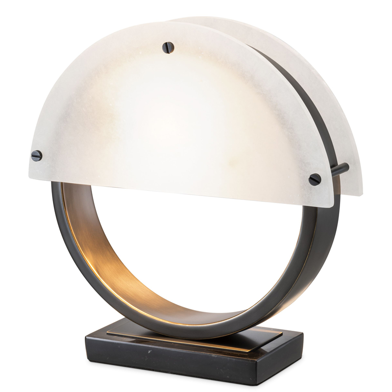 Настольная лампа Eichholtz Table Lamp Essence Темная бронза Белый Настольная лампа Eichholtz Table Lamp Essence Темная бронза Белый в Костроме | Loft Concept