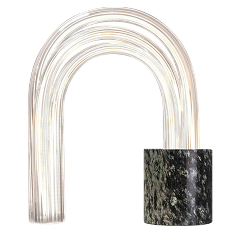 Дизайнерский настольный светильник Small Waterfall Lamp Прозрачный ivory ( слоновая кость ) Черный Мрамор Nero Дизайнерский настольный светильник Small Waterfall Lamp Прозрачный ivory ( слоновая кость ) Черный Мрамор Nero в Костроме | Loft Concept