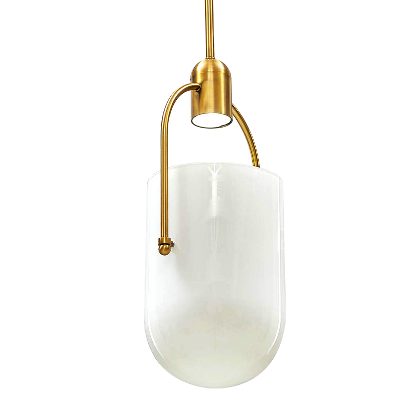 Подвесной светильник Allied Maker Hanging Lamp Золотой Белый Подвесной светильник Allied Maker Hanging Lamp Золотой Белый в Костроме | Loft Concept