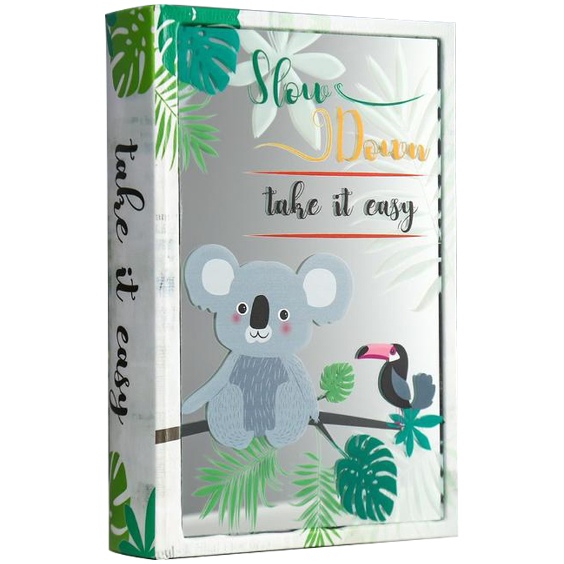 Шкатулка-книга Koala and Toucan Mirror Book Box Мульти Белый Зеленый Шкатулка-книга Koala and Toucan Mirror Book Box Мульти Белый Зеленый в Костроме | Loft Concept