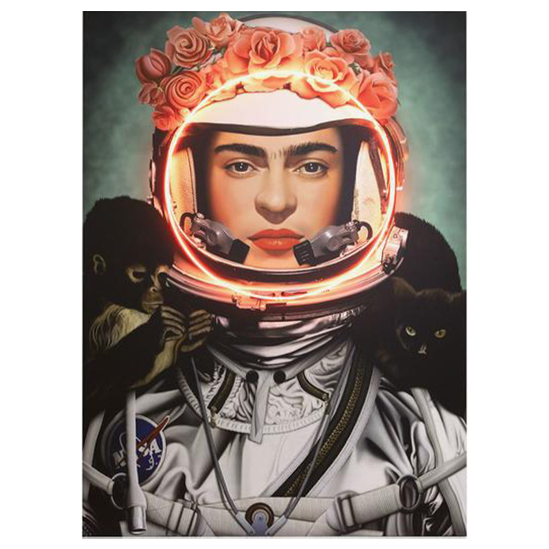 Неоновый постер Фрида Кало в Скафандре Space Girl Frida Мульти Неоновый постер Фрида Кало в Скафандре Space Girl Frida Мульти в Костроме | Loft Concept