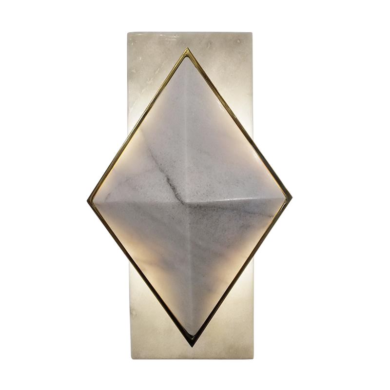 Бра Marble Diamond WALL LAMP Латунь Серый Бра Marble Diamond WALL LAMP Латунь Серый в Костроме | Loft Concept