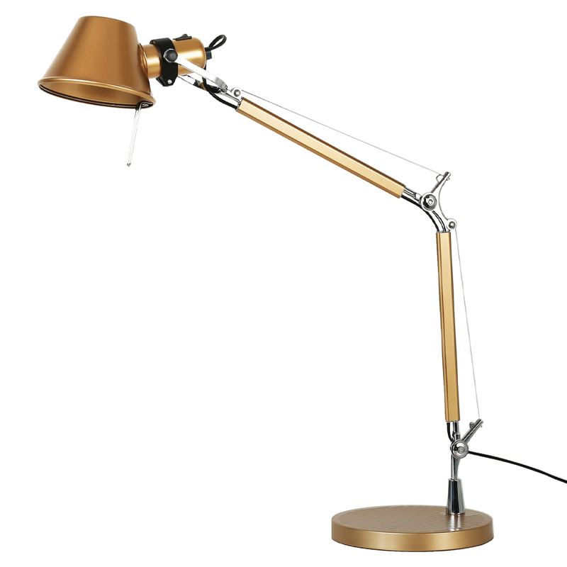 Настольная лампа золотого цвета Artemide Золотой Хром Настольная лампа золотого цвета Artemide Золотой Хром в Костроме | Loft Concept