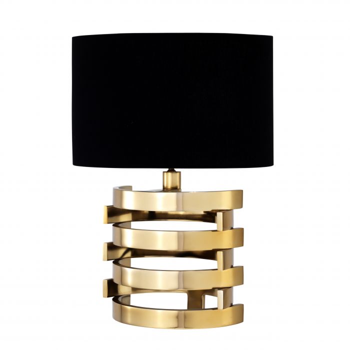 Настольная лампа Eichholtz Table Lamp Boxter S Глянцевое золото Черный Настольная лампа Eichholtz Table Lamp Boxter S Глянцевое золото Черный в Костроме | Loft Concept
